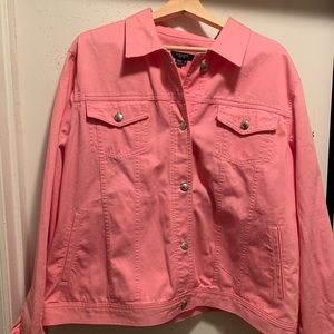 Women’s 2x Chaps  Pink Denim Jacket